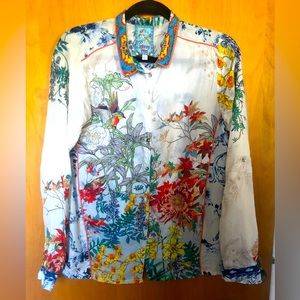 Johnny Was Amelia Blouse Size S